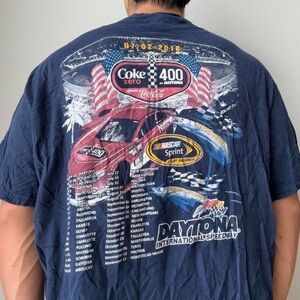 Vintage 2000s Daytona NASCAR Sprint Cup Series AOP Graphics T-Shirt
